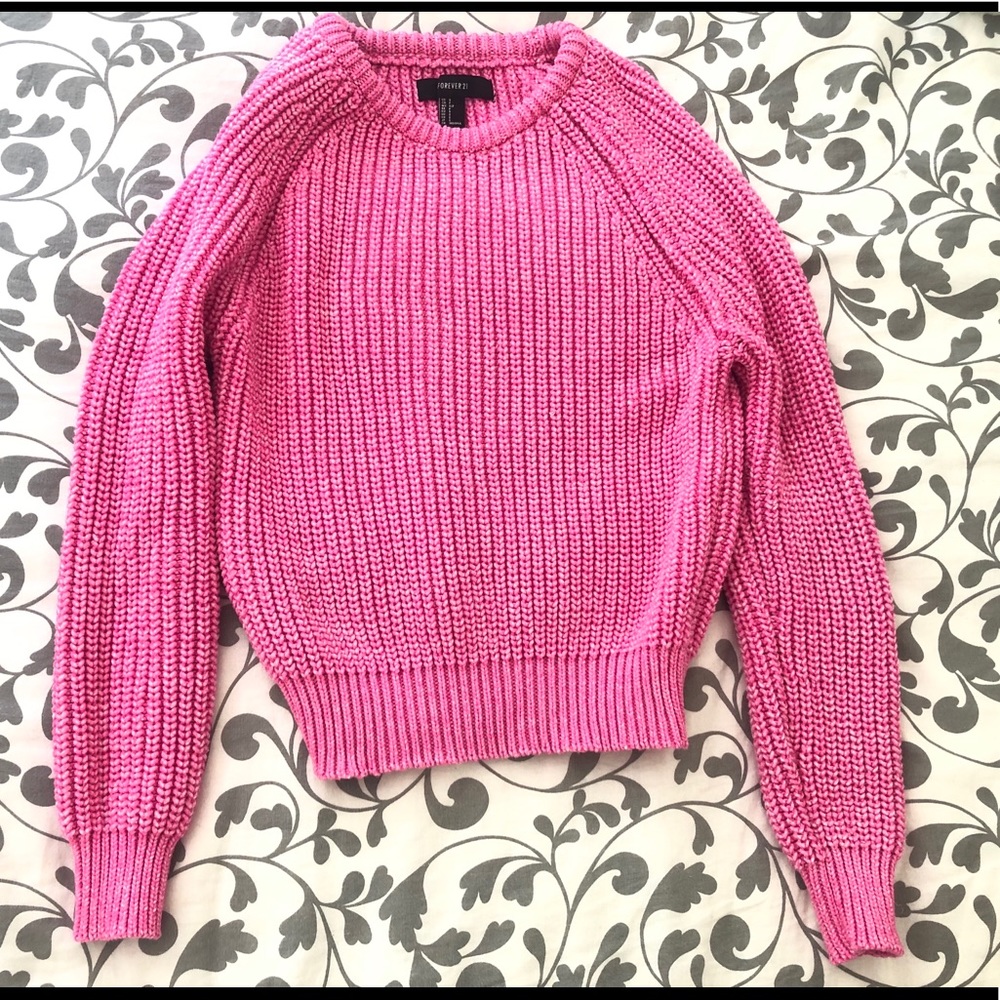 Pink sweater!
